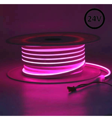 Neon LED Flexível 24V - 10W/m - Bobina 50m - 6x12mm - 6000K