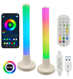 Lampe de Table RGBIC 3,5W Contrôle par APP et Activation par Sons