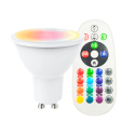 ▷ Comprar Lâmpada LED GU10 RGBW 8W 110º com Controle Remoto