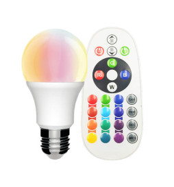Acheter Ampoule LED E27 RGBW 10W 2700º avec Télécommande