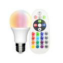 Köp LED-lampa E27 RGBW 10W 2700º med fjärrkontroll