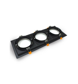 Trippel justerbar sort ramme for  AR111