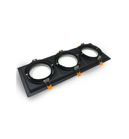Trippel justerbar sort ramme for  AR111
