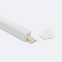 Fleksibelt Silikoneprofil til LED-strips 8mm | Udvendigt Profil IP65