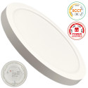 White Circular Ceiling Light BONN CCT Ø230mm - Adjustable Recessed Lamp