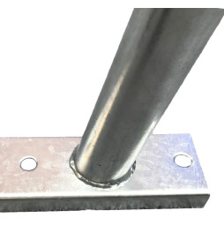 Stolpebeslag - til Søjle og Væg - Galvaniseret Stål - 50cm