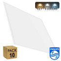 ▷ Pack x10 Paneles LED Slim 60x60 40W Philips Driver - Luz Seleccionable