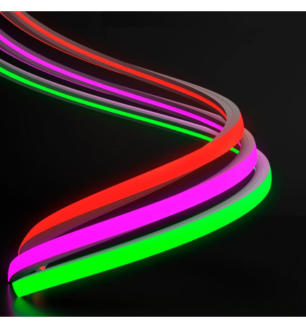 LED Neon 24V - 10W/m - Rulle 50m - 6x12mm- LILLA