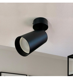 Buy Black Adjustable Ceiling Spotlight HOORN with GU10 Socket