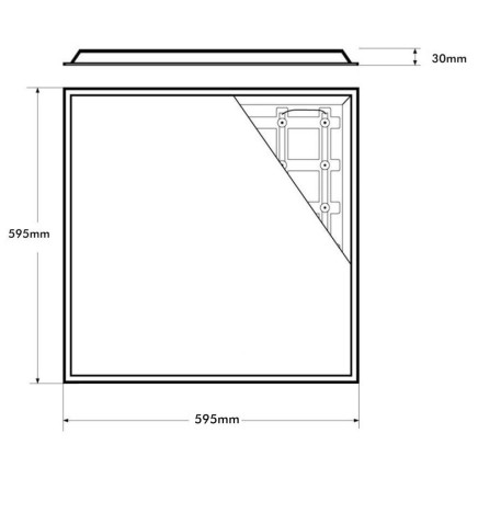 PACK 8 Panel LED 60x60 -SLIM FRAME- 40W - Philips Driver - UGR17