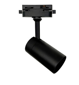 Foco de Carril BORNE Negro Monofásico | Direccionable, para GU10