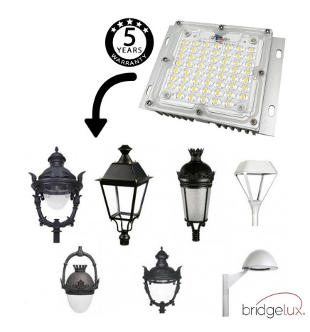 Optisk LED-modul 40W LUMILEDS för gatubelysning