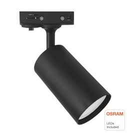EMMEN Black Track Light Single-phase | GU10 Bulb Included