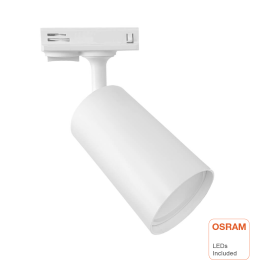 EMMEN White Track Light Single-phase 10W| GU10 Bulb Included