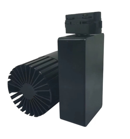 LED Spot 40W  GRAZ sort 3-faset skinne BRIDGELUX Chip CRI + 92