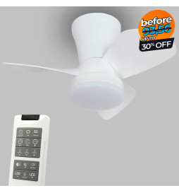 IBIZA White LED Ceiling Fan...