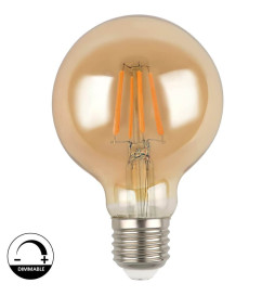Glühfaden LED Lampe 5W E27 G80 Vintage Gold - Dimmbar
