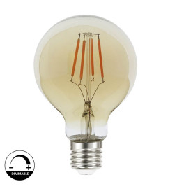 Lâmpada LED Filamento Vintage 5W E27 G80 Gold - Regulável