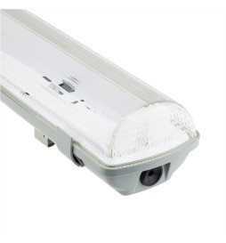 Vattentät armatur för två LED-lysrör IP65 60cm