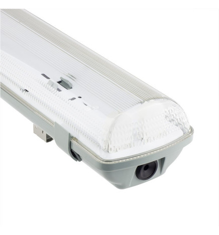 Vattentät armatur för två LED-lysrör IP65 60cm
