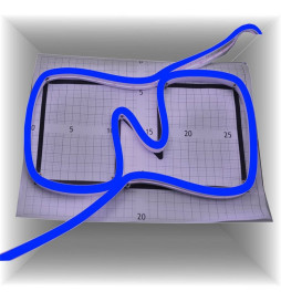 Neón LED 8W Flexible 12V Bobina  25m 8mm  Azul