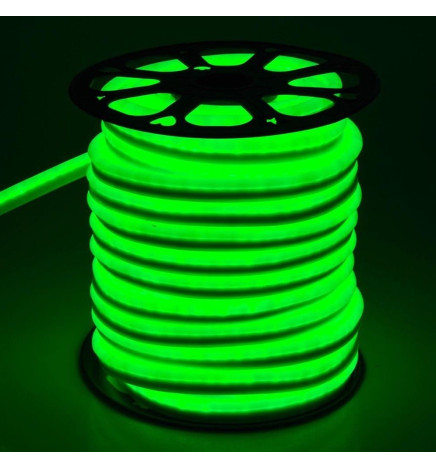 8W Neon Joustava LED 12V 25m 8mm Vihreä