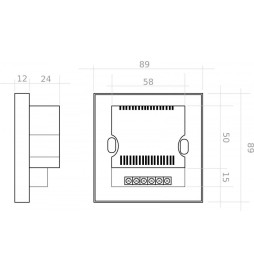Monokromatisk Touch Controller for LED Strips RGB 12-24 V. DC