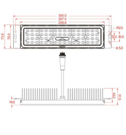 LED Projektor 50W MAGNUM PRO Aluminium 25º