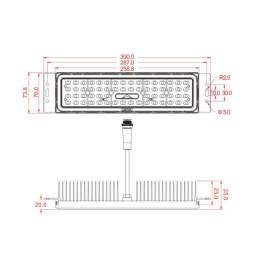 100W LED  Floodlight MAGNUM AIR  186Lm/W  136ºx78º