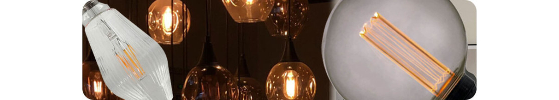 Lâmpadas Decorativas e de Filamento Vintage - Luz quente e acolhedora